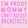 thumbnail image 2 of CafePress - Proof Mommy Cant Resist Architects Body Suit - Long Sleeve Cotton Baby Bodysuit, 2 of 4