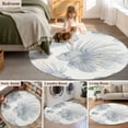 thumbnail image 5 of Round Rugs 4 Ft, Beach Coastal Fish Non Slip Area Rugs for Kitchen Bedroom Entryway, Watercolor Sea Ocean Nautical Washable Carpet Runner Rug Floor Mats for Bedroom Home Decor, 5 of 8