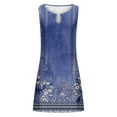thumbnail image 4 of Robe Sans Manches à Col Rond Imprimée pour Femmes, 4 of 4