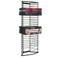 Atlantic Onyx DVD Storage Rack Tower (28 DVDs, 28 BluRays), Black
