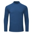 thumbnail image 4 of YuKaiChen Men's Casual Turtleneck Slim Fit Basic Tops Lightweight Pullover Sweater Blue S, 4 of 5