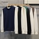 thumbnail image 2 of Conjuntos de 2 uds para hombre, moda de otoño, suéter liso básico que combina con todo, chaleco, camisetas de manga larga de estilo coreano acogedor, trajes universitarios nuevos, 2 of 5
