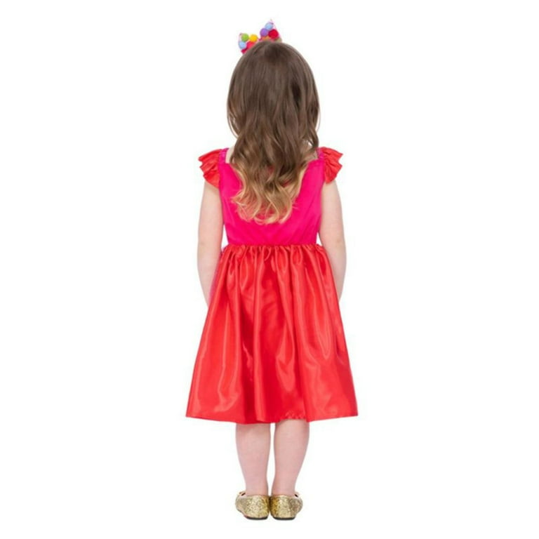 True and The Rainbow Kingdom Pom Pom Costume Child Multi Pink Dress Headband True and The Rainbow Kingdom Pom Pom Costume Child Multi Pink Dress Headband