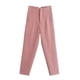thumbnail image 1 of TRAF-ropa de oficina a la moda, pantalones de cintura alta para mujer, pantalones formales, trajes de oficina, pantalones lápiz, pantalones negros, rosas y blancos para mujer, 1 of 5