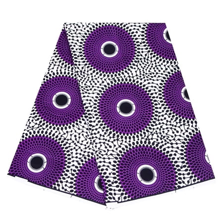 VeritableWax African Cotton Fabric Kent 6 Yards Ankara Wax Print cotton Fabric Multiple colors for Sewing Craft DIY Party Dress