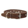 thumbnail image 3 of Genuine Leather Studded Dog Collar, 1.25" Wide. Fits 16"-19" Neck (Brown), 3 of 3