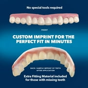 Imako Premium Cosmetic Teeth - 2 Pack - Small, Bleached White - Upper Veneers - Custom Fit at Home, DIY Smile Makeover, Made in USA