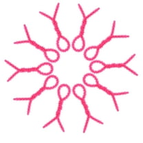 TABLZONE 10Pcs Hair Curling Rods in Rosy Silicone for Travel Portable Styling for Women