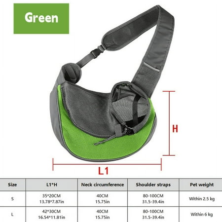 1Pc Dog out backpack Dog Sling Carrier Breathable Mesh Travel Crossbody Bag For Puppy Cat Hiking Camping