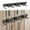 I, variant on SeekLGT Wall Mount Broom and Mop Holder 3 Racks with 4 Hooks Stainless Steel Organizer Adhesive or Screw Mounted Storage for Kitchen Laundry Garage 1 Piece