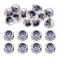 thumbnail image 1 of Tuercas de seguridad MUSIBO M10 x 1,5 mm (20 piezas) Tuercas de seguridad hexagonales métricas 304 18-8 Tuercas de acero inoxidable con inserto de nailon Acabado brillante para sujetadores industriale, 1 of 5