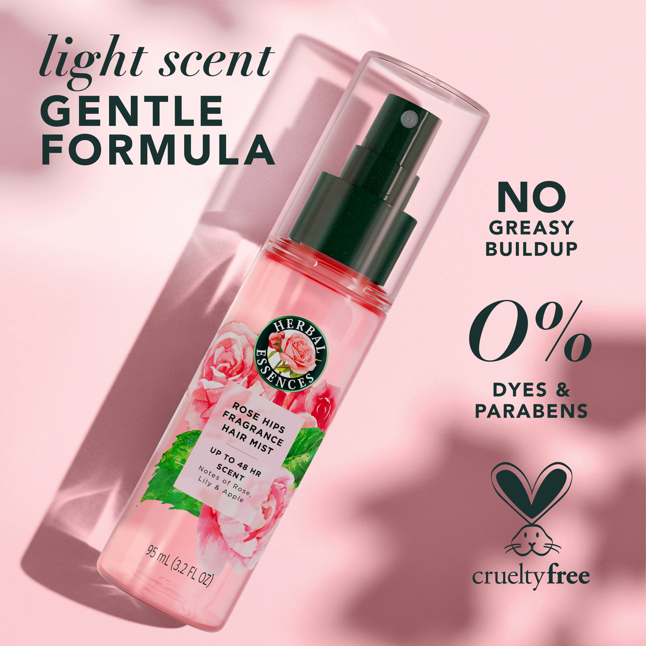 Herbal Essences Rose Perfume Fragrance Hair Spray, Rose Hips, 3.2 oz