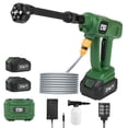 thumbnail image 2 of Cordless Power Pressure Washer 1.2GPM, Portable Washer with 2PCS 3000 mAh Battery, 6-in-1 Nozzle, Foam Pot, 16.4Ft Water Pipe for Outdoor Cleaning and Watering, 2 of 7