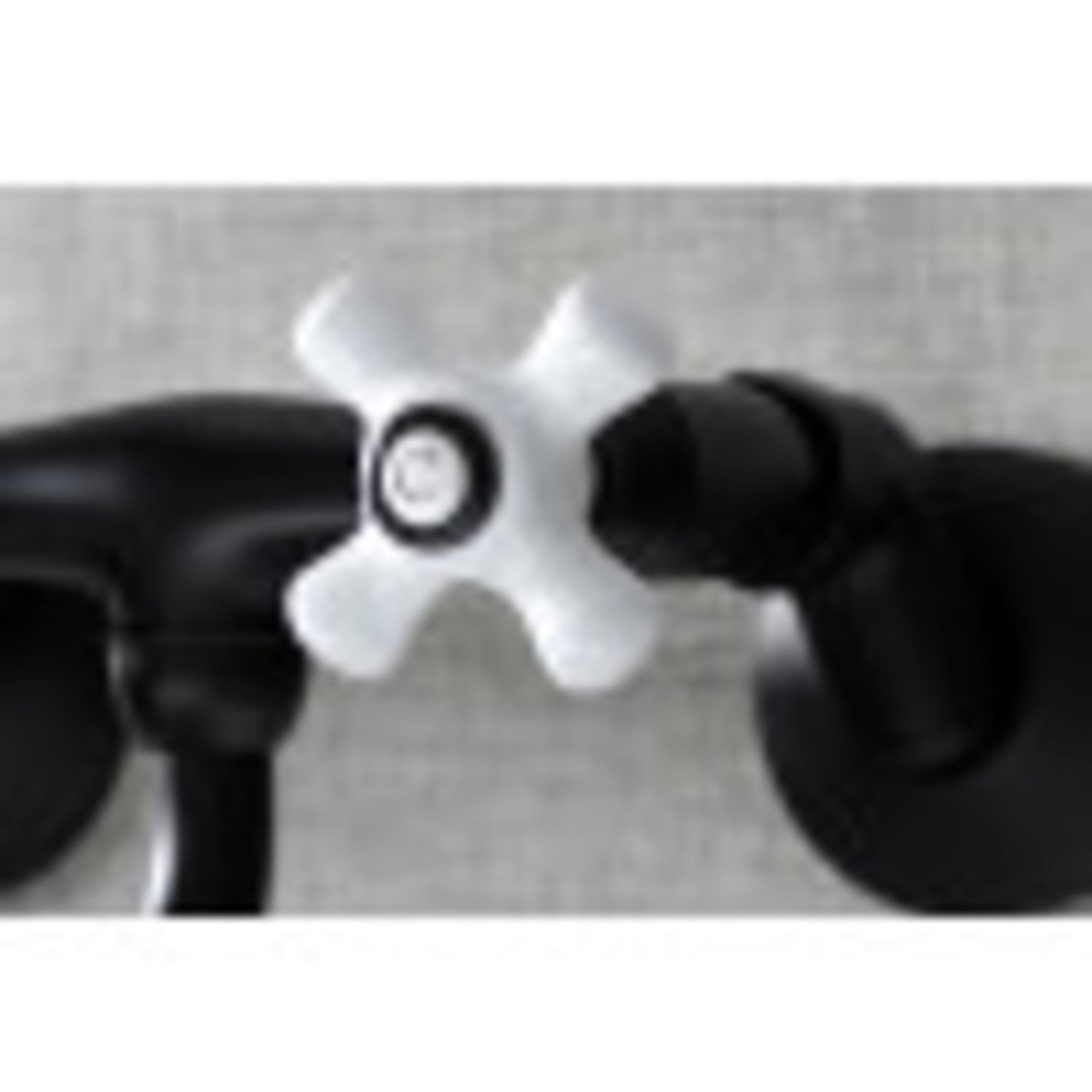 Kingston Brass KS615MB Wall Mount Bathroom Faucet, Matte Black