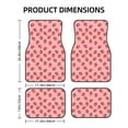 thumbnail image 3 of Uemuo Car Floor Mats - Strawberries Pattern Carpet Floor Mats for Cars, Auto Accessories Front & Rear Car Floor Foot Mat Sets of 4 Pieces, 3 of 6