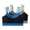 Sky Blue, variant on Hurxie 2 Pack High Impact Sports Bras for Women, Running Bra Workout Crop Tank Tops Longline Sports Bra Push up Army Green ,S