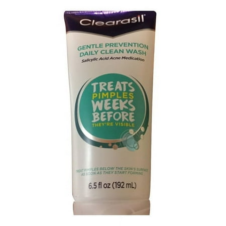 Clearasil Gentle Prevention Daily Clean Wash, 6.5 Oz, 2 Pack