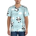 thumbnail image 4 of Haiem Hip Hop Hipster Baseball Jersey Button Down Shirts Sports Uniforms Men Women Jersey(Cute Panda Bear,XX-Large), 4 of 9