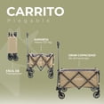 thumbnail image 3 of Carrito Vagon Plegable Multiusos con Estructura de Acero Reforzado y Ruedas para Exterior Resistentes - Carro Vagon Portatil Transportador hasta 100 Kg Arena, 3 of 9