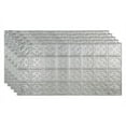 thumbnail image 1 of FASÄDE Traditional 10 Decorative Vinyl 2ft x 4ft Glue Up Ceiling Panel in Brushed Aluminum (5 Pack), 1 of 5
