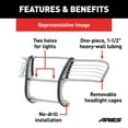 thumbnail image 2 of ARIES 6057-2 1-1/2-Inch Polished Stainless Steel Grille Guard, No-Drill, Select Honda Ridgeline, 2 of 5
