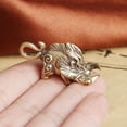 thumbnail image 4 of Wild Boar Figurine Brass Small Pig Statue Animal Figurines Toys Table Decoration, 4 of 6