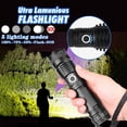 thumbnail image 1 of Dvkptbk Flashlight Bright Xhp50 5 Modes LED Usb Rechargeable Aluminum Alloy Flashlight Torch Camping Essentials, 1 of 9