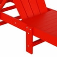 thumbnail image 5 of Laguna Adirondack Poly Reclining Chaise Lounge With Wheels, Red, 5 of 11