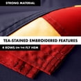 thumbnail image 5 of G128 Combo Pack: 5 Ft Tangle Free Aluminum Spinning Flagpole (Black) & USA Tea-Stained Flag 2.5x4 Ft, ToughWeave Pro Series Embroidered 420D Polyester | Pole with Flag Included, 5 of 9