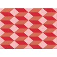 thumbnail image 1 of Ahgly Company Indoor Rectangle Patterned Neon Red Area Rugs, 3' x 5', 1 of 6