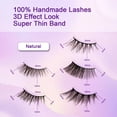 thumbnail image 3 of Half Eyelashes Corner Lashes Natural Lashes Half Lashes Wispy End Lashes Corner Eyelashes 3/4 Lashes 5 Styles 10Pairs, 3 of 4