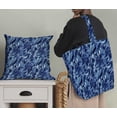 thumbnail image 5 of Soimoi Poly Canvas Blue Fabric By the Yard - 56 Inch Wide - Abstract Leaves Print Fabric - Nature - Inspired Elegance for Apparel and Decor Printed Fabric, 5 of 6