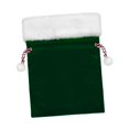 thumbnail image 2 of Bolsa de regalo con cordón para Navidad, suministros para fiestas, bolsa organizadora para saco de Papá Noel Verde 30x40cm, 2 of 8