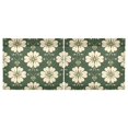 thumbnail image 3 of Pattern Yellow Green Tile Pattern Tier Curtains Tier Kitchen Living Room Bedroom Balcony 2 Panels 27x36 Inch, 3 of 9