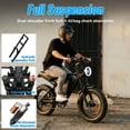 thumbnail image 6 of 1500W Peak Electric Bike for Adults 20" Fat Tire, 48V 15Ah Lithium Battery, UL2849 Certified E-Bike, 28-32MPH Electric Mountain Bike, Snow Bike with Advanced Suspension, 6 of 10