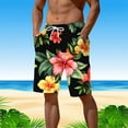 thumbnail image 2 of AOMPMSDX Male Summer Digital 3D Printed Shorts Elasticated Waisted Beach Pants Watermelon Red M, 2 of 5