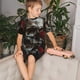 thumbnail image 4 of Fotbe Realistic Rose Skull Pijama Estampada de 2 Piezas para Niños – Ropa de Dormir de Manga Corta Cómoda para Niños y Niñas, Camiseta y Shorts de Algodón-3X-Large, 4 of 6