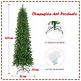 thumbnail image 3 of Árbol de Navidad Decorativo Abatible Costway 225 cm Pre-Iluminado con Luces LED Multicolores 796 Puntas de Ramas Soporte Plegable, 3 of 10