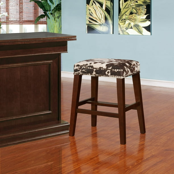 Linon Walt Backless Wood Bar Stool, 30.5