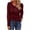 Wine, variant on Busydd Womens Tops Casual Versatile Solid Color Long Sleeve Tops for Women Fashion Fall Crewneck Button Pullover Sweatshirt XL