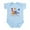 Sky Blue, variant on CafePress - Safari 1St Birthday Baby Light Bodysuit - Baby Light Bodysuit, Size Newborn - 24 Months