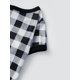 thumbnail image 4 of Conjunto de pijamas navideños familiares a juego: camisetas con estampado de letras y pantalones a cuadros. Pijamas de vacaciones para papá, mamá e hijos., 4 of 9