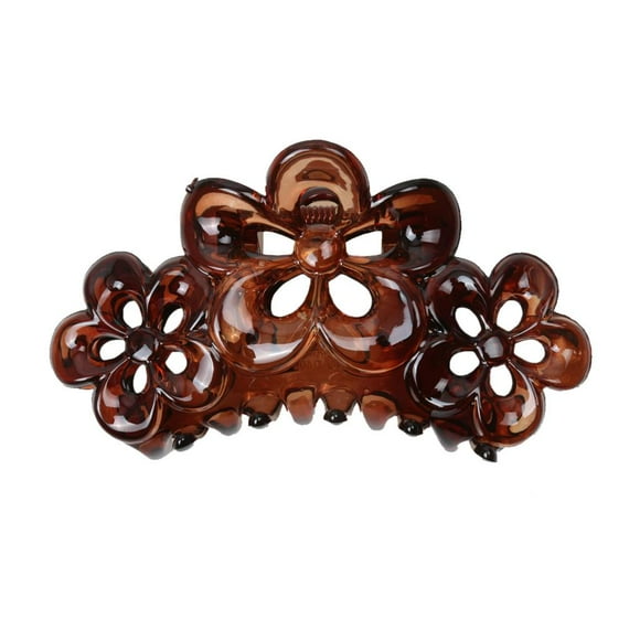 Pinza de pelo de resina para mujer, pinza para el pelo, accesorios para el cabello, pinza para el pelo, pinza para el pelo marrón Yuyangstore Garra del pelo