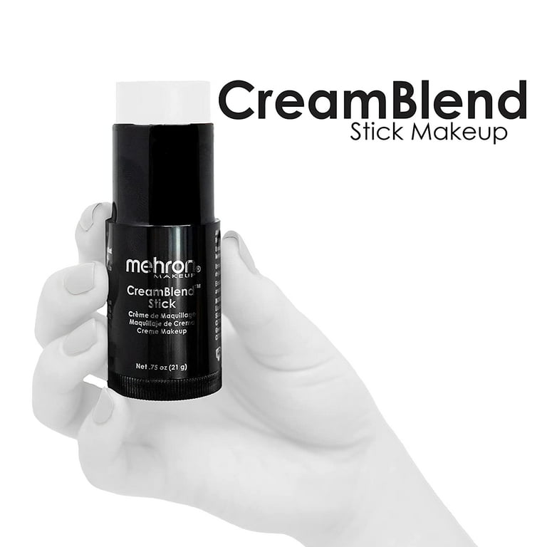 Uventet Ideel Følsom Mehron Makeup CreamBlend Stick - Body Paint (.75oz) (White) - Walmart.com