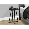 thumbnail image 5 of Miekor Furniture Accent Table, Side, Round, End, Nightstand, Lamp, Living Room, Bedroom, Black Laminate, Black Metal, Contemporary, Modern 56306, 5 of 7
