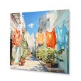 thumbnail image 2 of Designart "Laundry Day in Italy V" Bath & Laundry Metal Art Living Room, 2 of 5