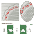 thumbnail image 3 of 2 piezas de papel tisú de impresión de comida occidental de color - estilo pastoral E Adepaton CPB-DE-LYY1142-5, 3 of 5