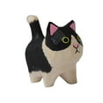 thumbnail image 1 of Precioso Gato Tallado en Madera Decoración Arte Escultura Trabajo Regalo Pequeña Estatua DIY Cumpleaños Arte Coleccionable Estantería DIY Terrario BLESIY Figura de gato tallada, 1 of 8