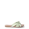 thumbnail image 5 of Time and Tru Women's Woven Knot Slide Sandal, 5 of 5