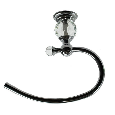 Decor Hut Chrome Crystal Toilet Paper Holder Easy To Mount